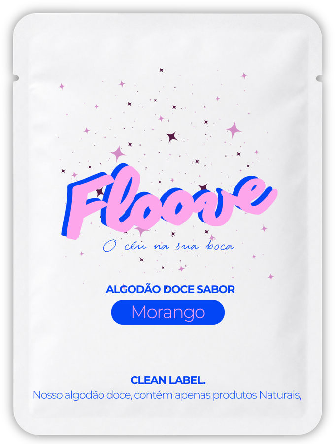 Embalagem Floove sabor Morango